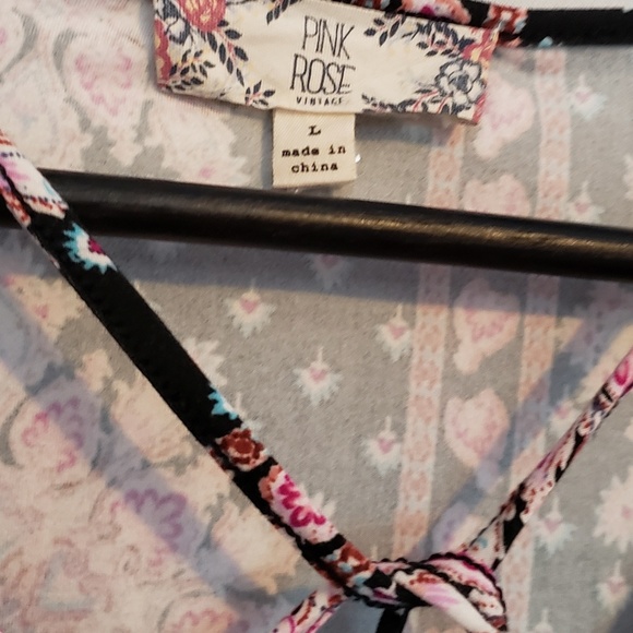 Mandala Pattern Pink Rose Dress - Picture 6 of 6